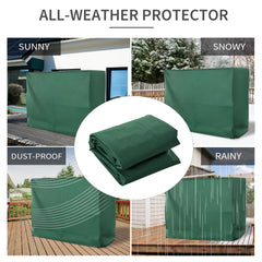 Kozy 3-Seat Outdoor Garden Swing Chair Protective Cover Water UV Resistant, 240L x 133Wcm, Green