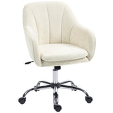 Kozy - Velvet-Feel Office Chair - Beige