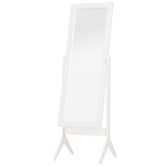 Kozy Full Length Mirror, Freestanding Adjustable Angle Dressing Mirror for Bedroom, Living Room, 148 x 47 cm, White