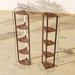 Kozy Three-Tier Corner Floor Lamp