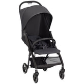 AIYAPLAY Travel Stroller, Lightweight Pushchair, Compact Buggy with Canopy, Basket and Multi-Position Recline, Dark Grey