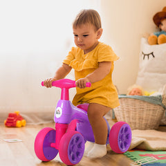 HOMCOM Toddler Walker: Ride-On Balance Trainer with Rubber Wheels, Playful Purple | Aosom UK