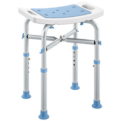 Kozy - 44-51.5cm Aluminium Frame Shower/Bath Stool - Light Blue