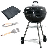 Kozy Portable Kettle Charcoal Grill - Black