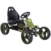 Kozy Kids Children Pedal Go Kart Ride On Racer Braking System Adjustable Seat Green