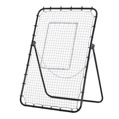Kozy Foldable Football Rebounder Net, with Adjustable Angles - Black