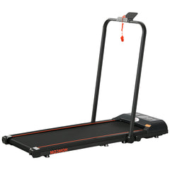 Kozy Foldable Walking Treadmill, with LED Display and Wheels, for Home, Office, Gym, Red