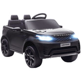 AIYAPLAY Land Rover Discovery Licensed 12V Kids Electric Car with Remote, 4 Wheel Suspension, Slow Start, Lights, Music, Black