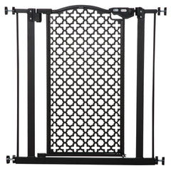 Kozy 74-80 cm Pressure Fit Safety Gate for Doorways and Staircases, Dog Gate, Pet Barrier for Hallways with Auto Close, Double Locking