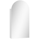 Kozy - Arched Bathroom Mirror Cabinet with Adjustable Glass Shelves - White