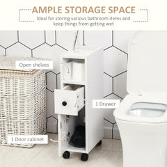 Kozy Slimline Bathroom Storage Cabinet - White