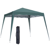 Kozy 3 M x 3 M Base/ 2.5 M x 2.5 M Top Pop Up Gazebo with Carry Bag, Height Adjustable Slant Leg Party Tent Instant Event Shelter for Garden, Patio, Green