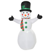Kozy 6.5ft Inflatable Snowman LED Christmas Xmas Air Blown Holiday Decoration Outdoor Garden Decor