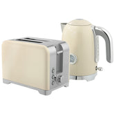 Kozy - Retro Toaster and Kettle Set - Cream