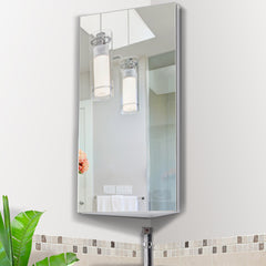 Kozy Stainless Steel Wall mounted Bathroom Corner Mirror Storage Cabinet Single Door 300mm (W)