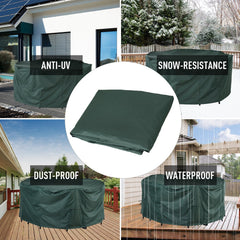 Outsunny Garden Patio Large Furniture Set Round Cover 600D Oxford Waterproof Ф193 x 80H cm
