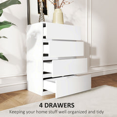 Kozy Chest of Drawers, 4-Drawer Storage Cabinets, Modern Dresser, Storage Drawer Unit for Bedroom