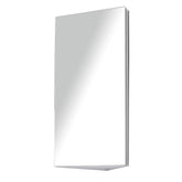Kozy Stainless Steel Wall mounted Bathroom Corner Mirror Storage Cabinet Single Door 300mm (W)
