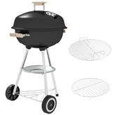 Kozy Portable Round Kettle Charcoal Grill BBQ Smoker with Lid Outdoor Heat Control Party Patio Barbecue Garden
