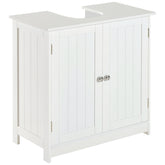 Kozy Under Sink Bathroom Storage Cabinet 2 Layers Vanity Unit Wooden - White