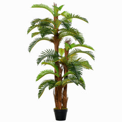 Kozy Artificial Plant Tropical Fern in Pot, Fake Plants for Home Indoor Decor, 150cm, Green