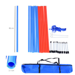 Kozy Dog Agility Training Equipment Dog Play Run Obedience Training Set Adjustable (Poles)
