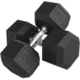 Kozy - 2x20KG Rubber Hex Dumbbell Portable Hand Weights Dumbbell Home Gym