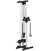 Kozy Wall Mount Cable Machine, 15 Positions Adjustable Cable Crossover Machine Dual Pulley System for Home Gym