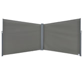 Kozy 6 x 2m Retractable Sun Side Awning Screen Fence Patio Garden Wall Balcony Screening Panel Outdoor Blind Privacy Divider – Grey