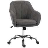 Kozy - Velvet-Feel Office Chair - Grey