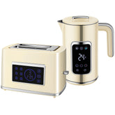 Kozy - Touch Screen Kettle and Toaster Set - Cream