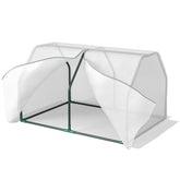 Kozy Mini Greenhouse Grow House PVC Cover Steel Frame White 99L x 71W x 60H cm