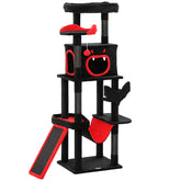 Kozy - Gothic Cat Tree, 152 cm Multi-Level Cat Tower for Large Cats with Coffin Bed, Large Condo, for Halloween