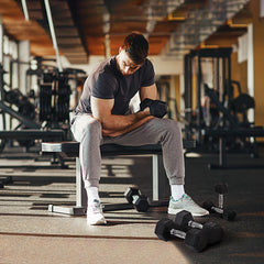 Kozy Rubber Dumbbell Set Sports Hex Weight Sets Home Gym Fitness Lift Strength Training Exercise 2 x 5kg, 2 x 6kg, 2 x 8kg