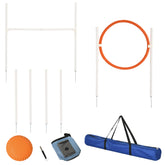 PawHut Dog Agility Training Kit with Portable Carry Bag, Outdoor Exercise Equipment, Multicolour | Aosom UK
