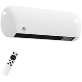 Kozy - 2000W Ceramic Electric Heater with Fan, Adjustable Thermostat, Wall Mounted - White