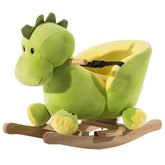 Kozy Kids Rocking Horse, Plush Ride-On Dinosaur Seat, with Seat Safety Belt, 32 Songs, Ride-On Horse