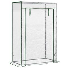 Outsunny Greenhouse with Steel Frame, PVC Cover, Roll-up Door for Outdoor, Backyard, Balcony, Garden, 100 x 50 x 150cm, Transparent | Aosom UK
