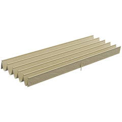 Outsunny Retractable Pergola Shade Cover, Replacement Canopy for 4 x 3 (m) Pergola, Retractable Roof, Beige | Aosom UK