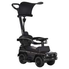 HOMCOM Ride-On Car Push Along Car Mercedes-Benz G350 Sliding Walker Foot to Floor Slider Stroller Toddler w/ Steering Wheel, Black | Aosom UK