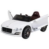 HOMCOM Bentley Kiddie Cruiser: 12V Ride-On with LED Illumination, MP3 Player, Youthful Thrill on Wheels, White |