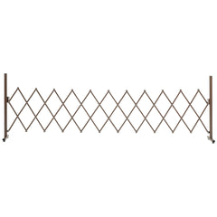Outsunny Expanding Trellis Fence Freestanding Movable Fence Foldable Garden Screen Panel Aluminum, 300cm x 103.5 cm, Dark Brown