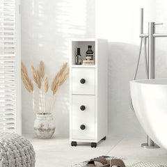 Kozy Slimline Bathroom Storage Cabinet - White