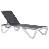 Kozy Aluminium Frame Sun Lounger, with Adjustable Back - Grey