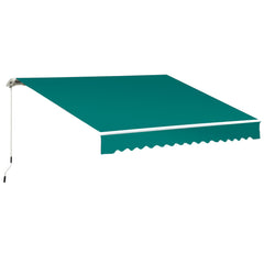 Kozy Manual Retractable Awning, 3.5x2.5 m-Green