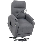 Kozy - Electric Rise/Recline Armchair, with Reading Light - Grey