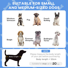 PawHut Raised Cooling Pet Bed, Breathable Mesh, Washable, for Small to Medium Dogs, 76 x 61 x 69.5cm, Dark Blue | Aosom UK