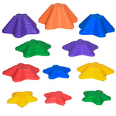 Outsunny 11pcs Balance Stepping Stones for Kids Starfish Style Non-slip Obstacle Course Stackable Balance Blocks Encourage Toddler Balance | Aosom UK