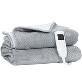 Kozy Heated Electric Blanket, Warm Throw Blanket with 5 Heating Levels, 10 Hour Auto-Off Timer, Grey