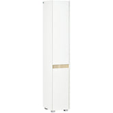 Kozy Tall Bathroom Cabinet with Adjustable Shelves, 5-Tier Modern Freestanding Tallboy with Storage Cabinets, White